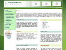 Tablet Screenshot of globalteabrokers.com